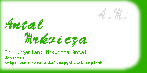 antal mrkvicza business card